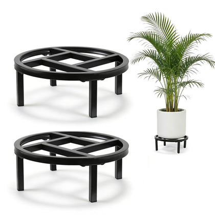 Phyluckny two-pack 11.8-inch plant stands elevate indoor greenery for better light exposure
