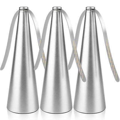 PIAOPIAONIU 3pc fly fans on an outdoor table deter flies from food.