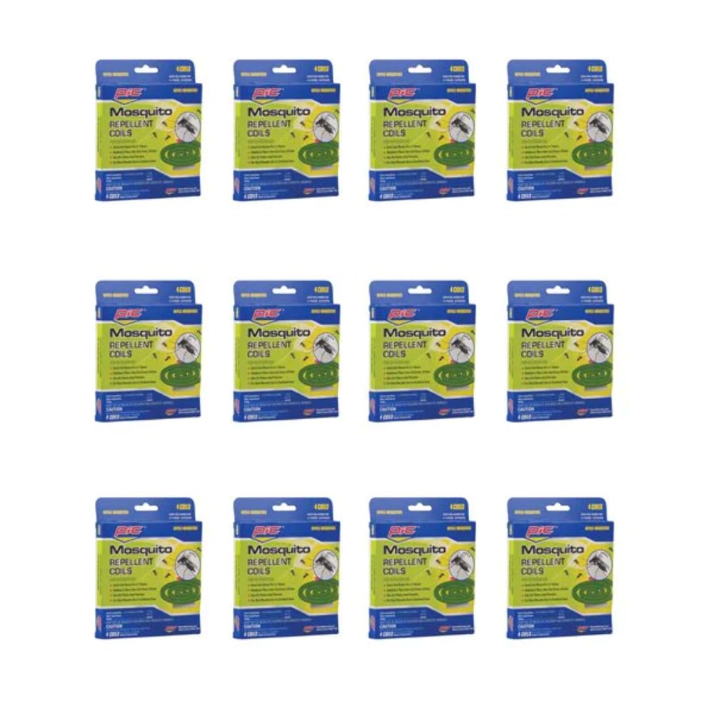 PIC C412 mosquito repellent coils for patios keep insects away during outdoor evenings.