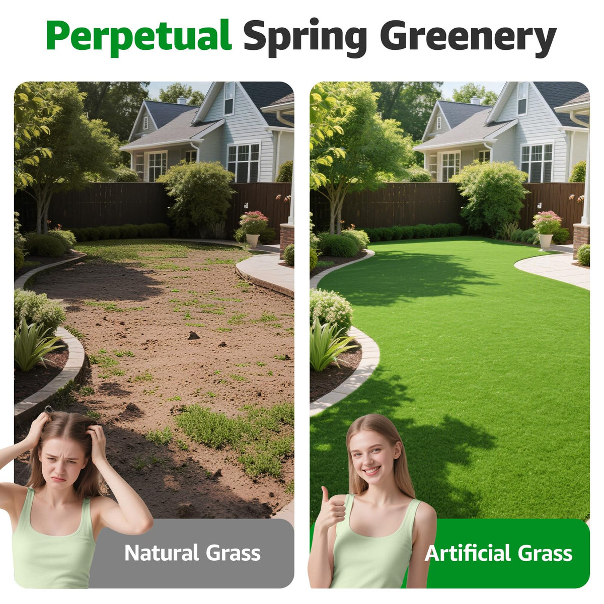 PICK FOR LIFE 3.2x6.5 ft turf roll fits compact outdoor spaces and balconies.