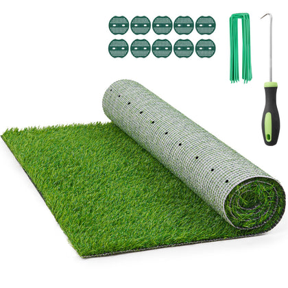 PICK FOR LIFE realistic grass rug 5x8 for indoor outdoor use with natural look.