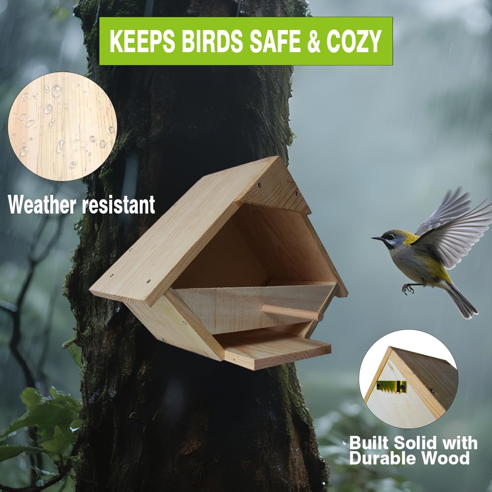 Pickei fully assembled dove nesting box ready to hang