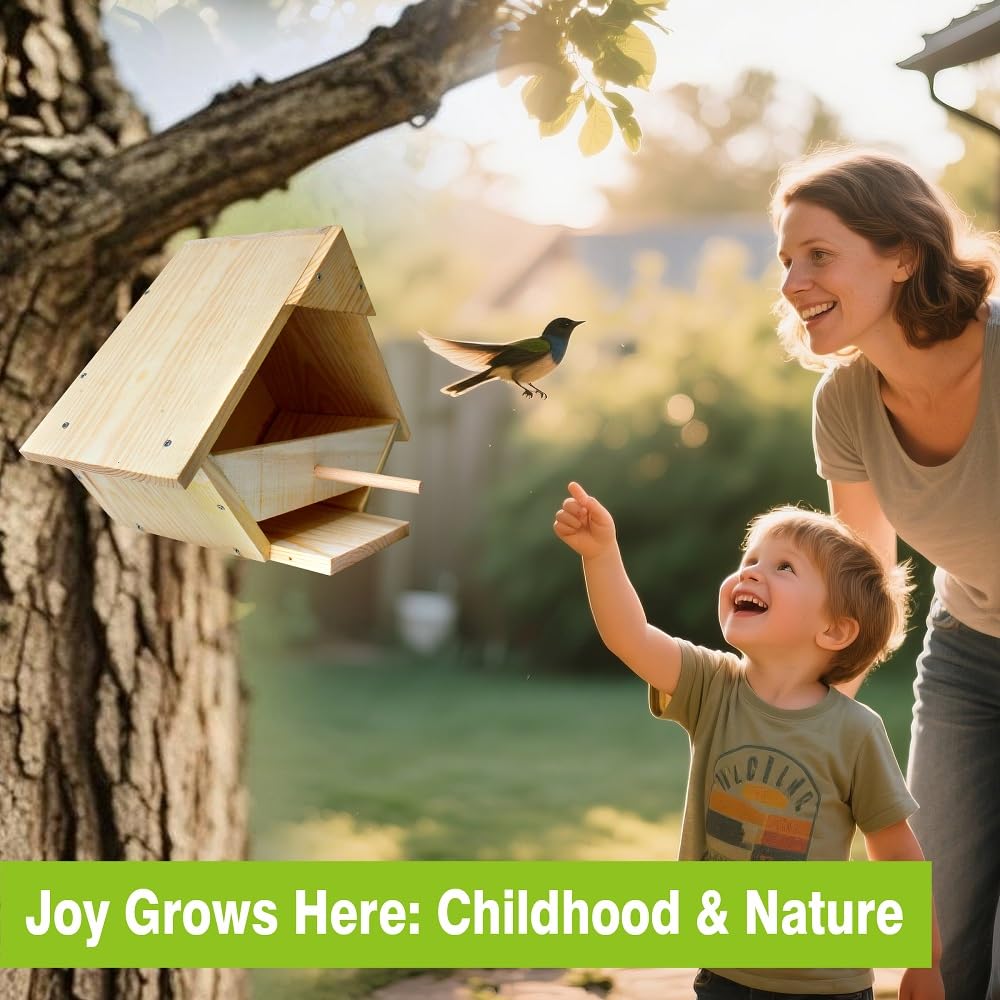 Pickei outdoor garden bird house creates a backyard habitat