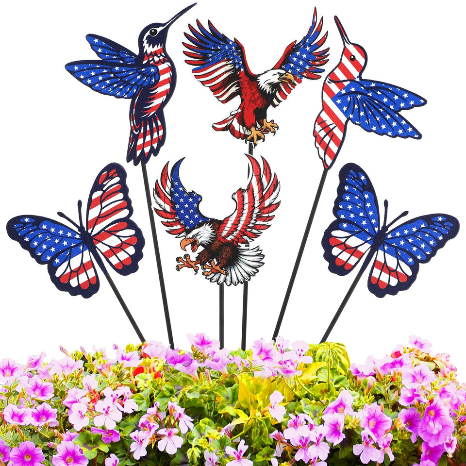 Pickmesh butterfly yard stake adds festive color to your garden