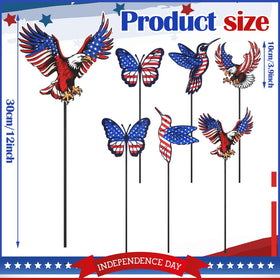 Pickmesh eagle yard stake highlights patriotic flair in outdoor space