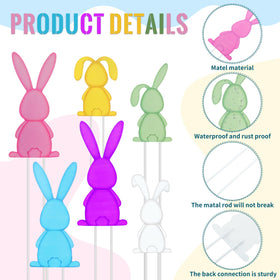 Easy-install bunny stakes require no assembly for quick setup.
