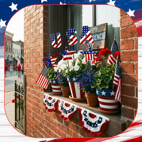 Pickmesh metal yard stake 12in for durable, weather-ready garden decor.