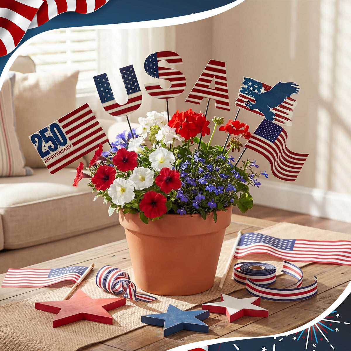 Ideal for Memorial Day and Independence Day celebrations.