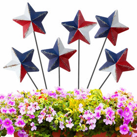 Pickmesh patriotic yard sign with star barn motif for durable garden decor.