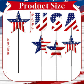 Pickmesh patriotic yard sign star detail adds bold Americana accents outdoors.