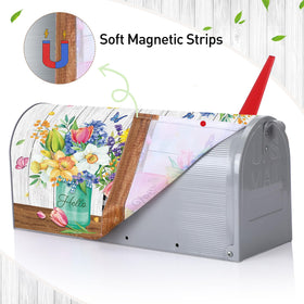 Pickmesh decorative mailbox cover in spring colors adds cheerful ambiance to entryways.
