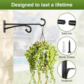 Pickpiff bird house bracket provides sturdy support for garden structures.