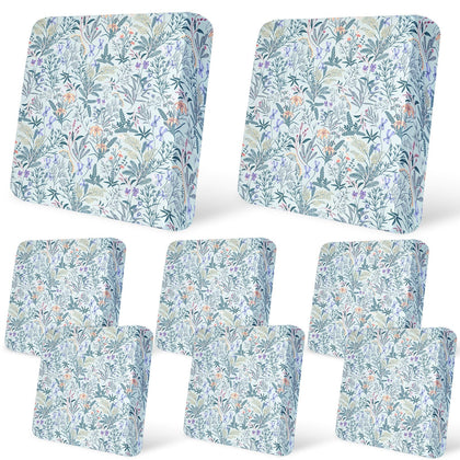 pickyNproud 8Pcs patio cushion covers in light cyan for refreshed outdoor seating