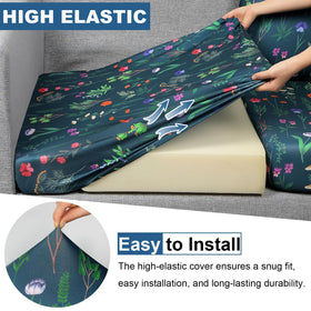 pickyNproud green flower pattern slipcovers refresh outdoor furniture with vibrant style
