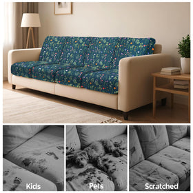 pickyNproud stretch-fit cushion slipcovers ease dressing and snug fit