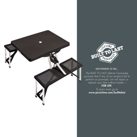 PICNIC TIME Oniva folding table is weather-resistant and easy to wipe clean.