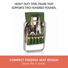PICNIC TIME tote with side-access pockets for fast tool retrieval.