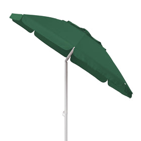 PICNIC TIME umbrella with pointed end eases setup in sand or soft ground.