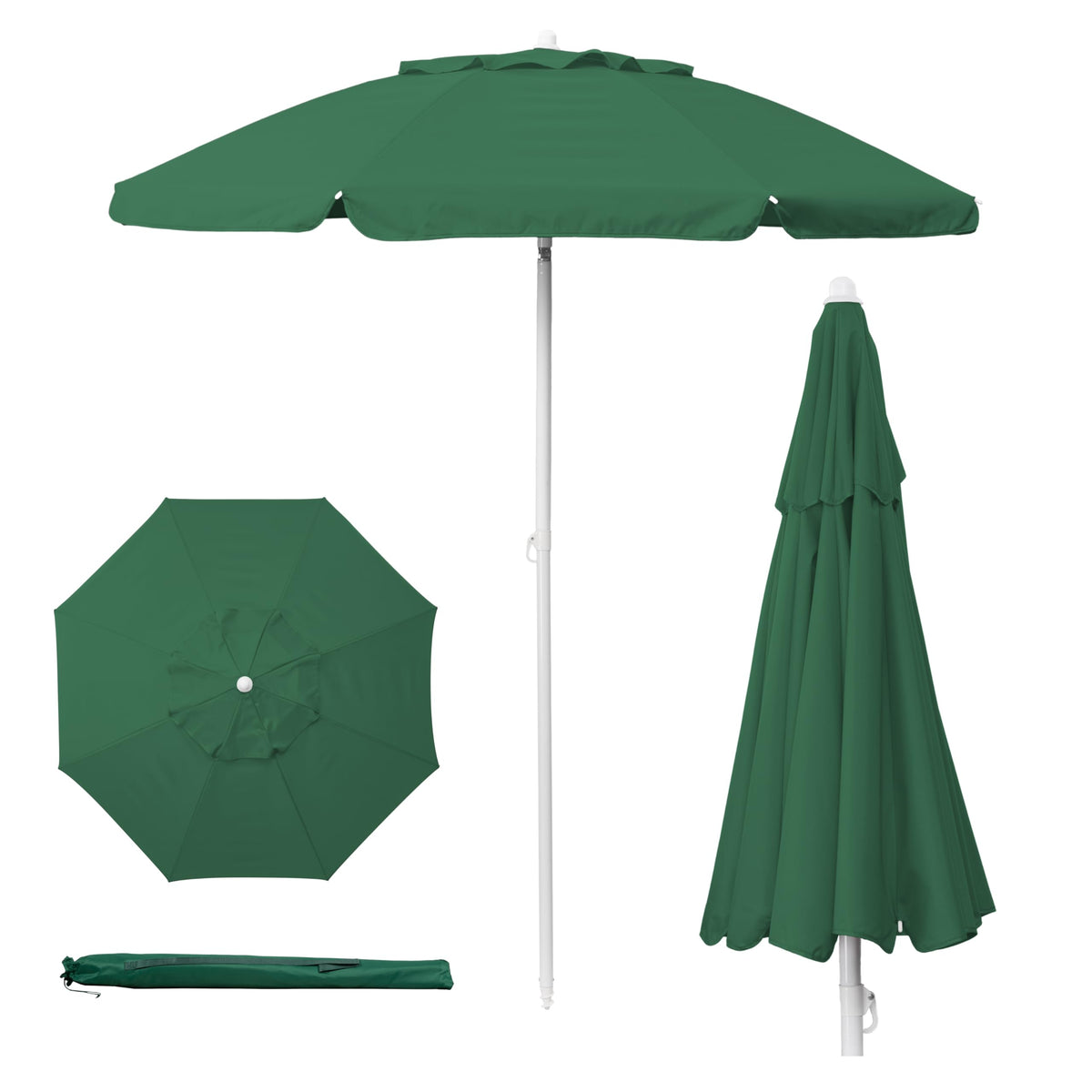 PICNIC TIME portable beach umbrella tilt pole offers adjustable shade on the beach.