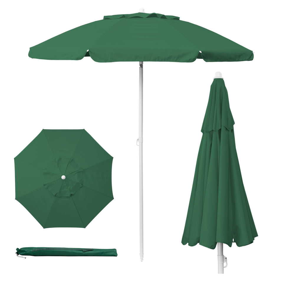 PICNIC TIME portable beach umbrella tilt pole offers adjustable shade on the beach.