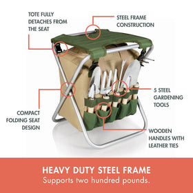 PICNIC TIME wooden-handle tools ideal for comfortable gripping during gardening tasks.