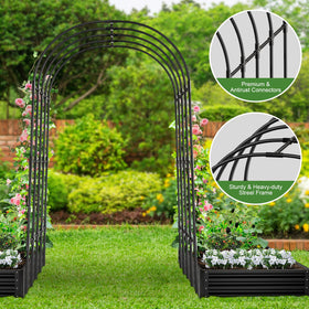 PICNICNI arch trellis serves as inviting garden entryway for guests
