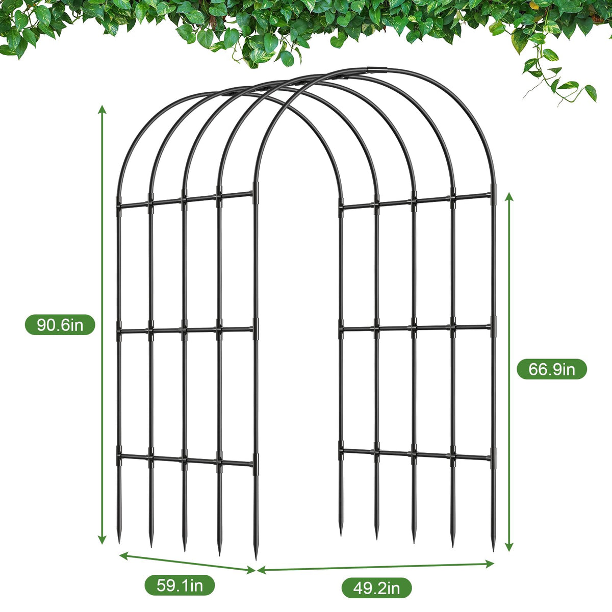 Decorative wire lattice adds rustic focal point for patios