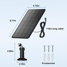 Pidemeo solar kit with 10 ft USB-C cable for flexible installation