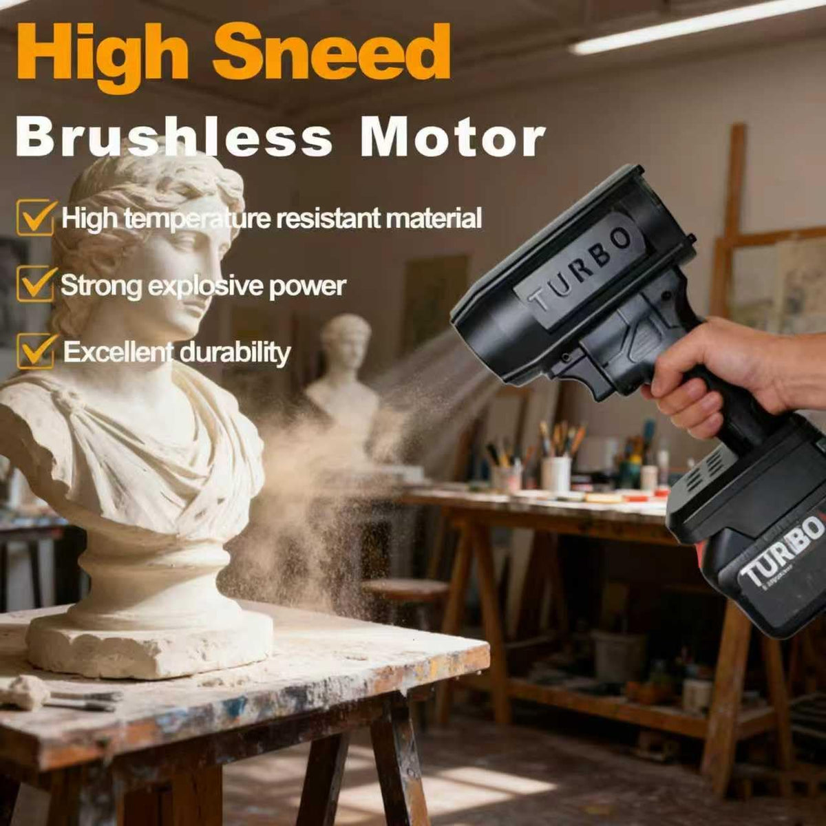 Piglulu Turbo Jet Double-Blow V3.0 battery compatibility with Makita, Milwaukee, and Dewalt