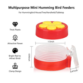 PiiSheou hummingbird feeder clip-balcony-rail ensures steady support on railings during garden viewing.