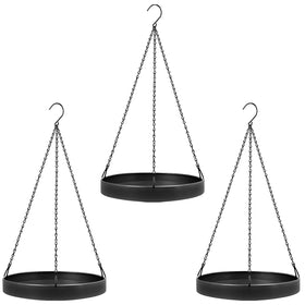PIKAMAO plant hanger indoor-outdoor three-pack with durable metal construction