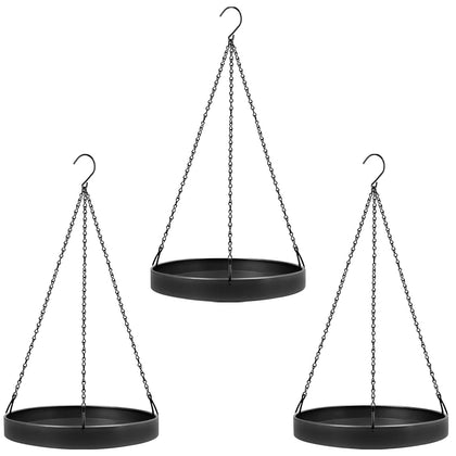 PIKAMAO plant hanger indoor-outdoor three-pack with durable metal construction