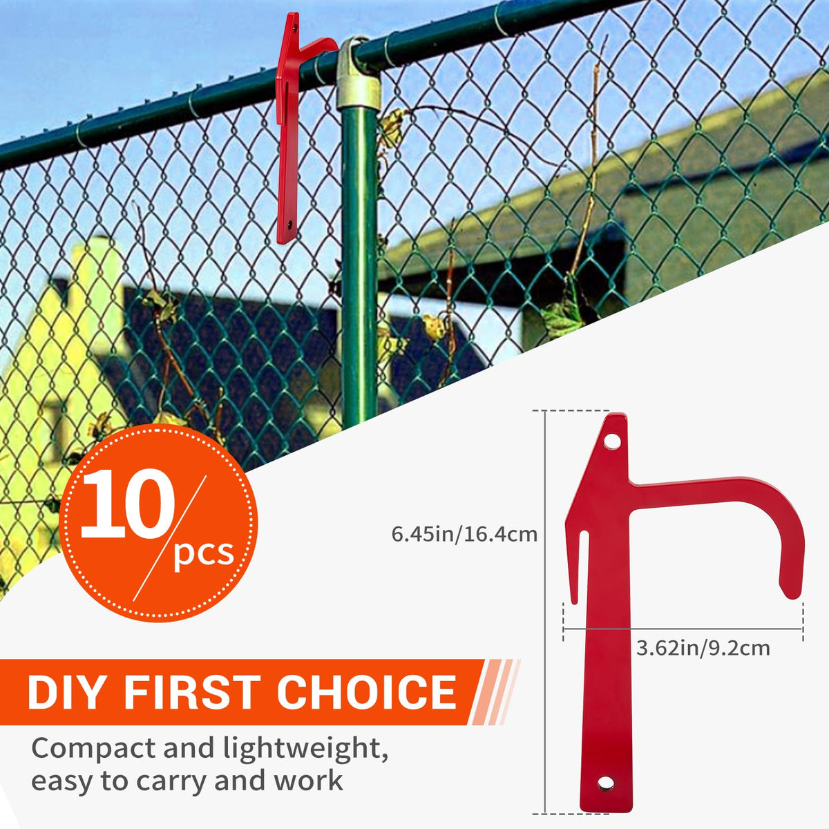 Pilida banana clip shows easy installation for faster fence setup.