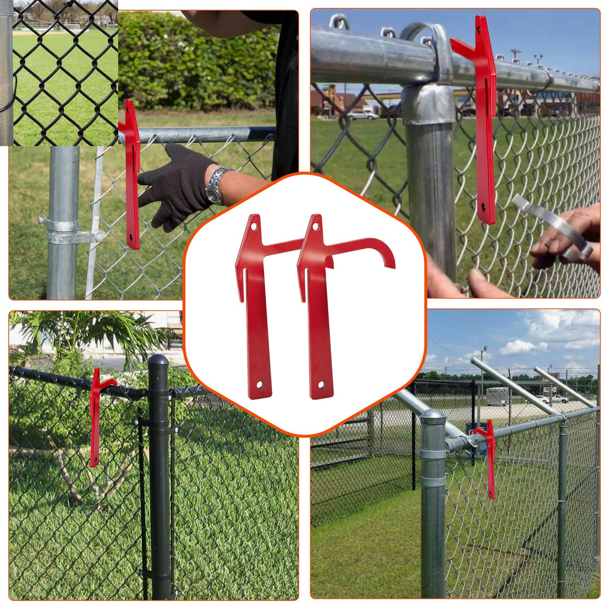 Pilida clip placement guidance showing 20–30 foot intervals for even tautness.
