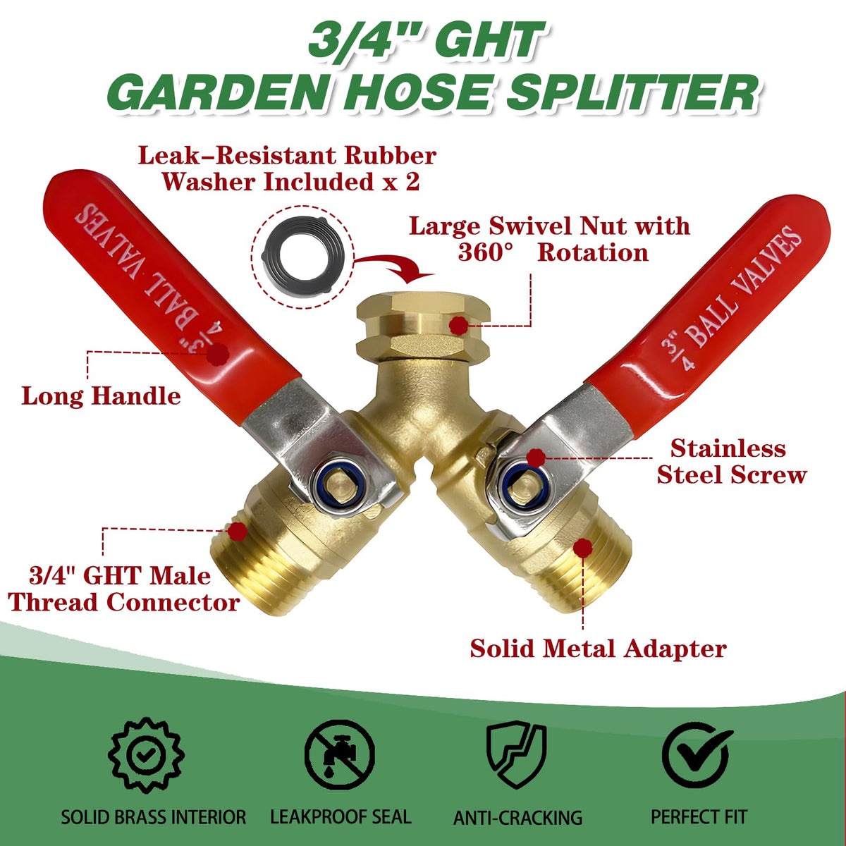 Pilispark 3-4 GHT threading fits most hoses without adapters.