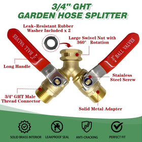 Pilispark 3-4 GHT threading fits most hoses without adapters.