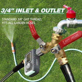 Pilispark brass body with reinforced washers for a tight, leak-resistant seal.