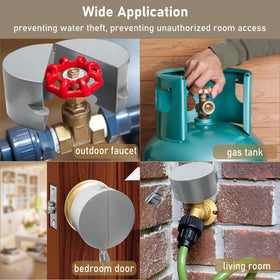 PILISPARK versatile lock kit for residential or commercial outdoor faucets.