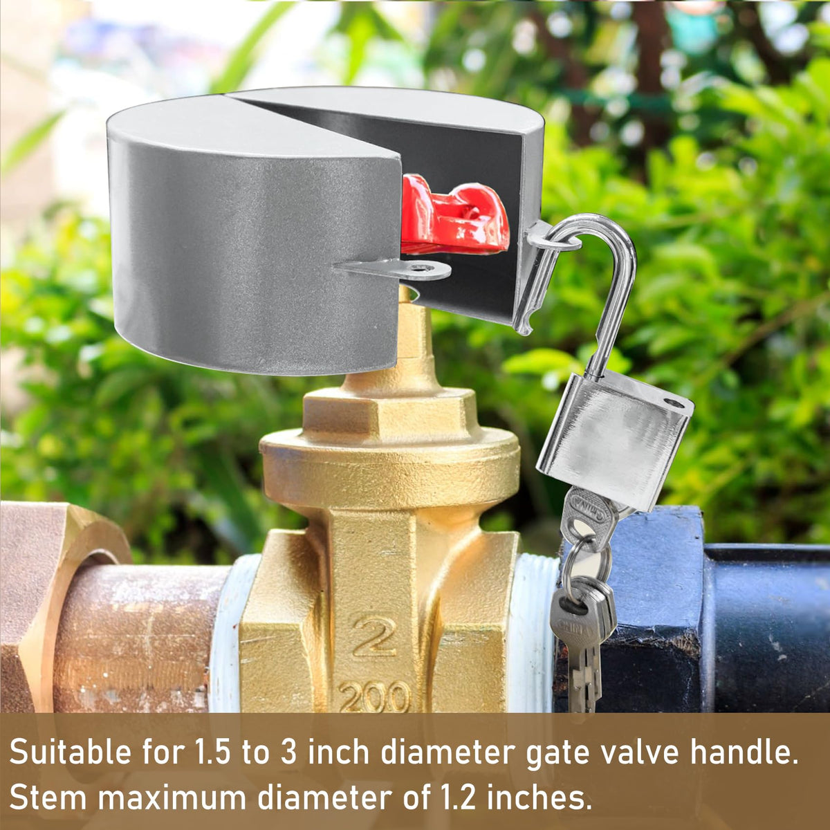PILISPARK water-conservation lock system helps deter unauthorized use and waste.