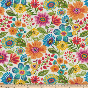 Pillow Perfect garden-print cushions bring lively vibes to outdoor dining