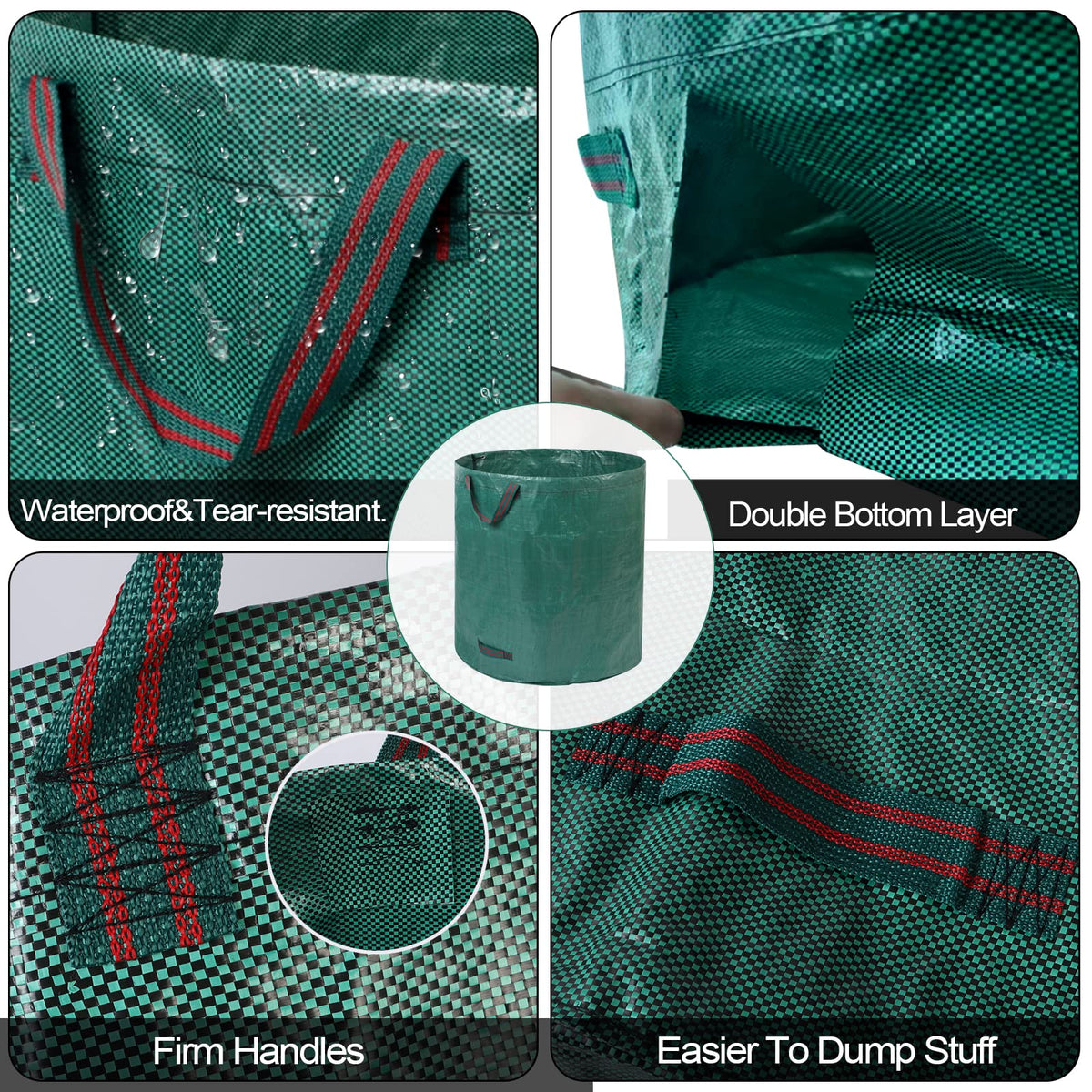 Pilntons yard waste bags ready for camping and outdoor cleanup tasks.