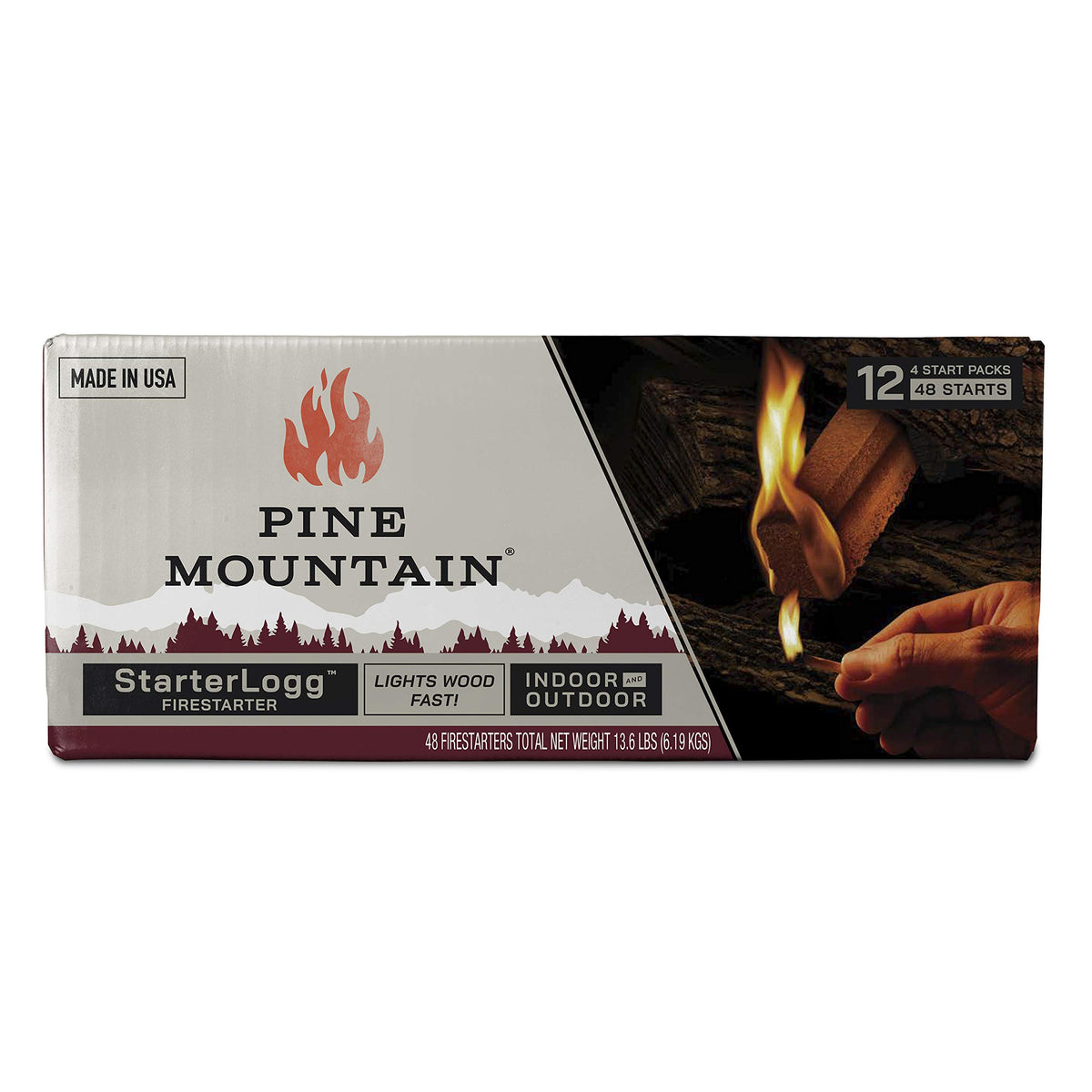 Pine Mountain StarterLogg campfire-use — ideal for easy outdoor fires
