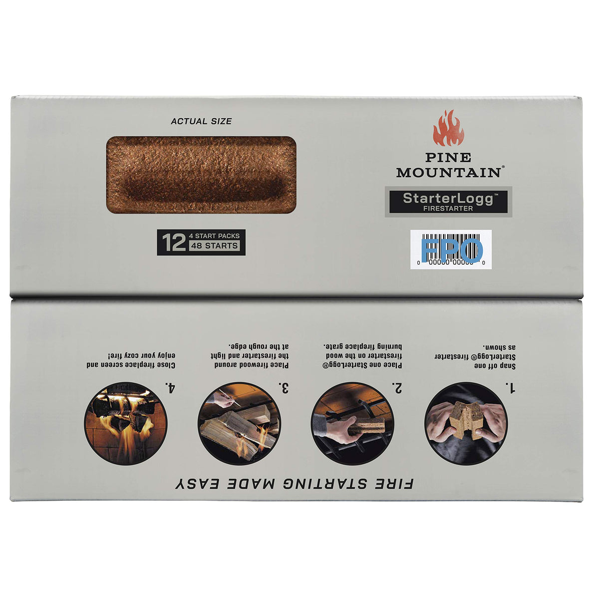 Pine Mountain StarterLogg clean-burning — renewable materials for greener fires
