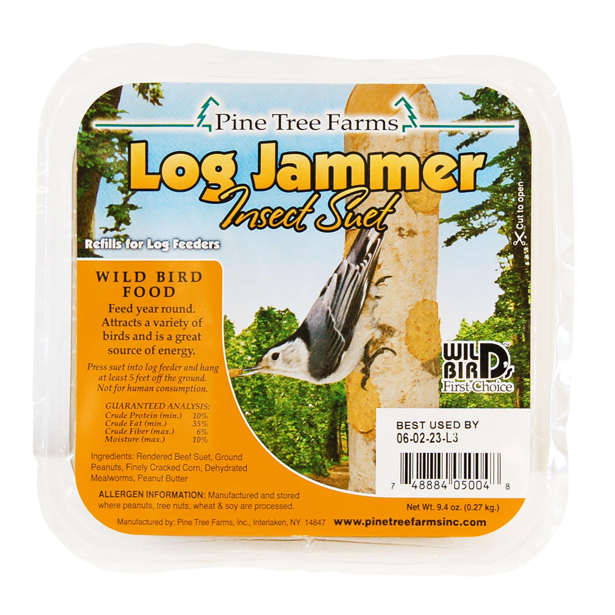 Pine Tree Farms Log Jammer peanuts and cracked corn for protein
