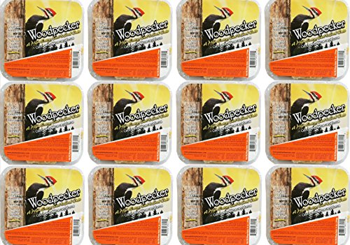 Pine Tree Farms Woodpecker High Energy Suet cake ready for year-round backyard feeding