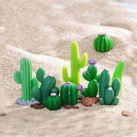 Pinenjoy cake toppers cactus pieces for celebrations and dessert decoration.
