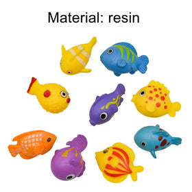 Pinenjoy cartoon fish toppers in resin for cake decorating