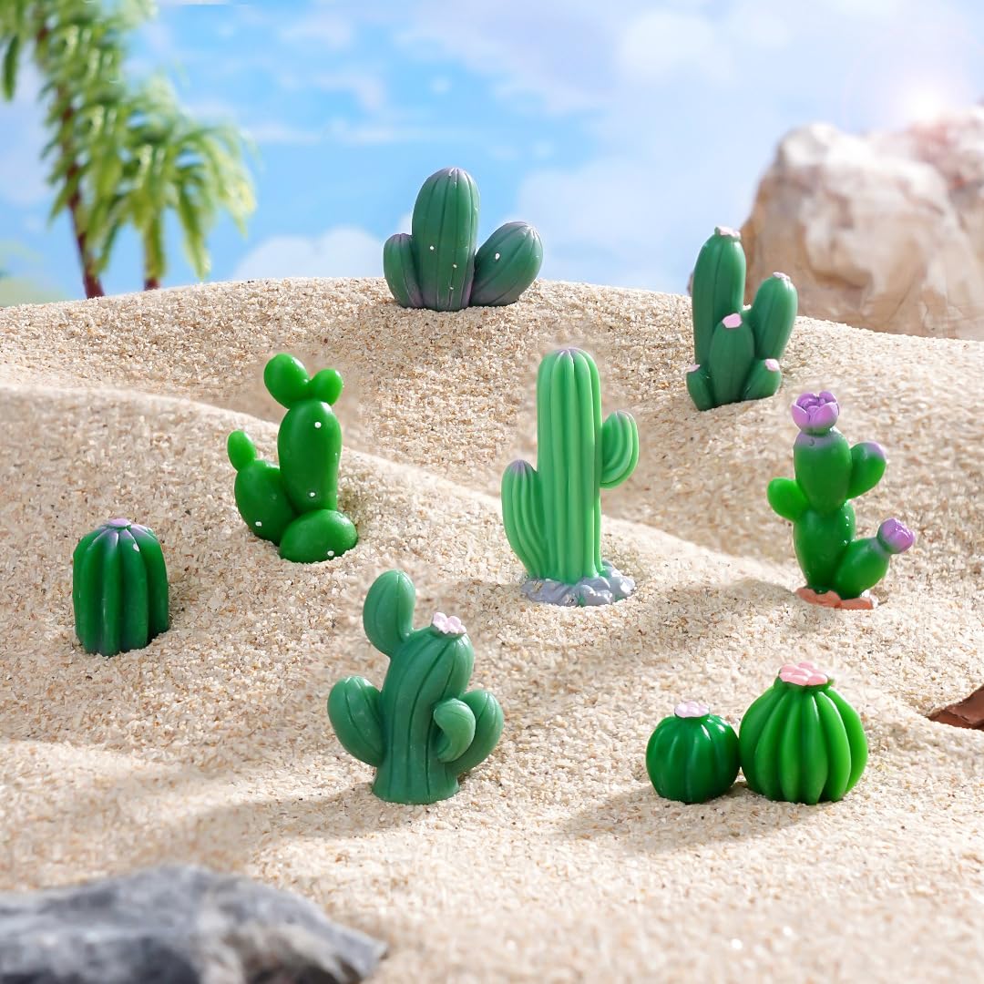 Pinenjoy fairy garden miniatures add color to terrariums and displays.
