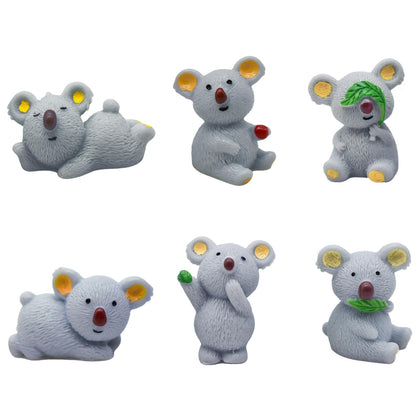 Pinenjoy koala climbing tree figurine for fairy gardens and mini displays
