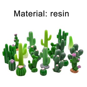 Pinenjoy resin cactus toppers with lifelike poses for cake decor.